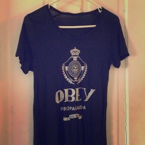 SALE Obey propaganda black shirt